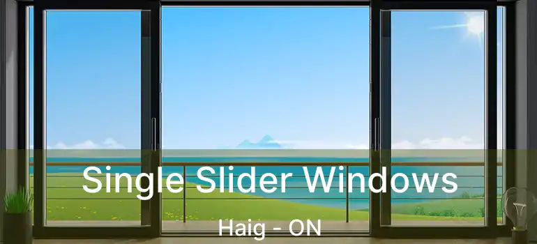  Single Slider Windows Haig - ON