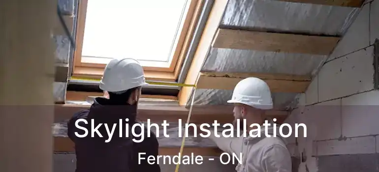  Skylight Installation Ferndale - ON