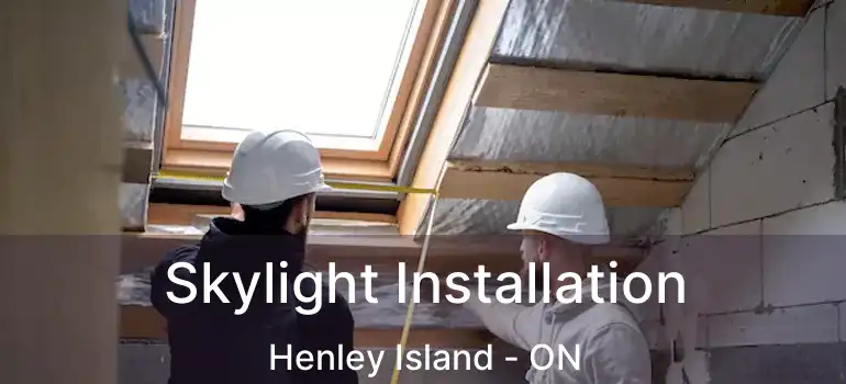 Skylight Installation Henley Island - ON