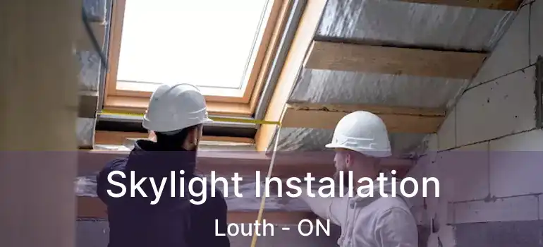 Skylight Installation Louth - ON