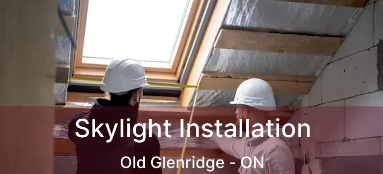  Skylight Installation Old Glenridge - ON