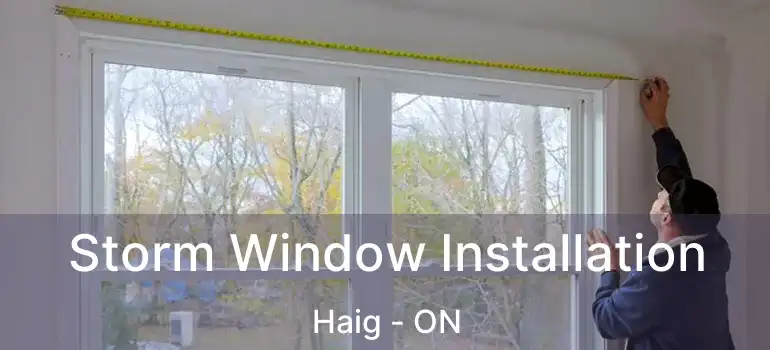  Storm Window Installation Haig - ON