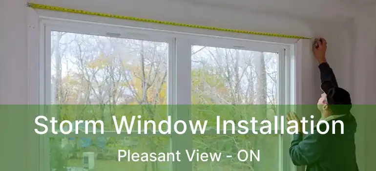  Storm Window Installation Pleasant View - ON