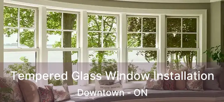  Tempered Glass Window Installation Downtown - ON