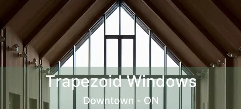 Trapezoid Windows Downtown - ON