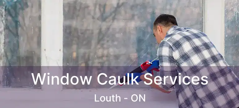 Window Caulk Services Louth - ON