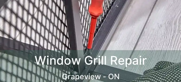 Window Grill Repair Grapeview - ON