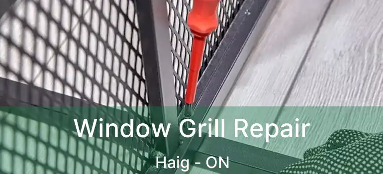  Window Grill Repair Haig - ON