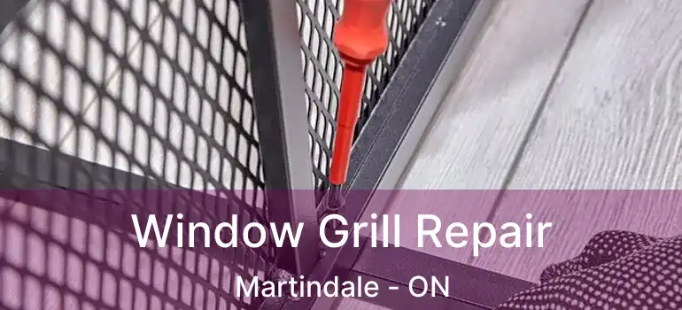Window Grill Repair Martindale - ON