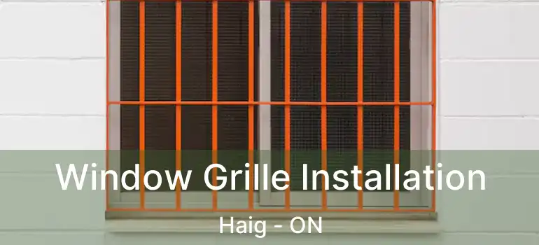  Window Grille Installation Haig - ON