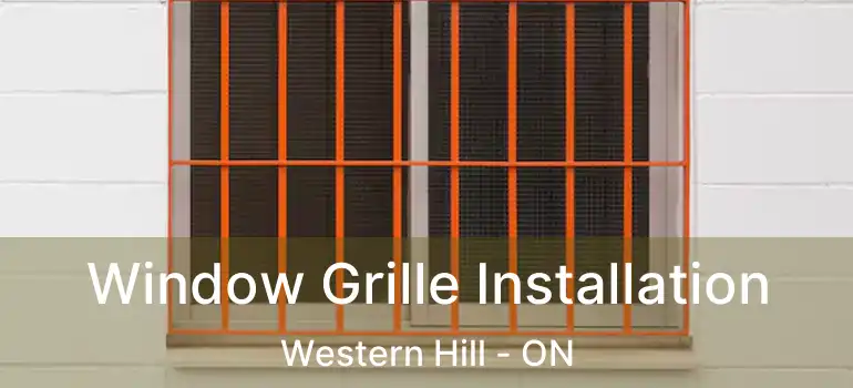  Window Grille Installation Western Hill - ON