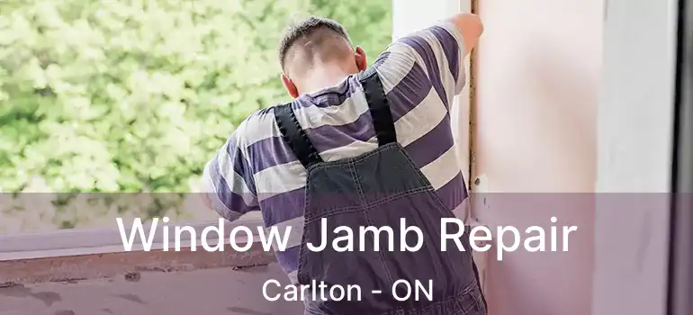 Window Jamb Repair Carlton - ON