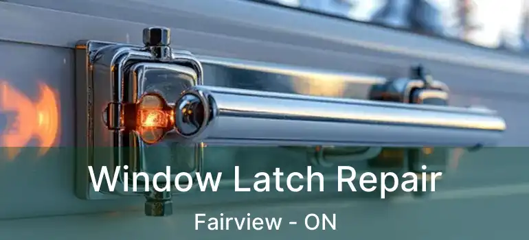 Window Latch Repair Fairview - ON
