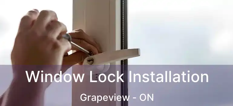 Window Lock Installation Grapeview - ON