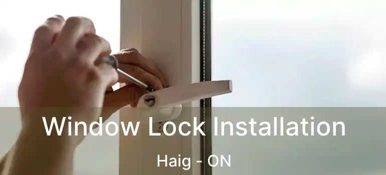 Window Lock Installation Haig - ON