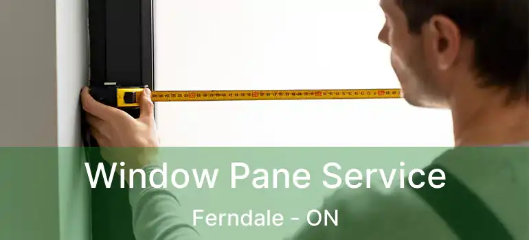 Window Pane Service Ferndale - ON