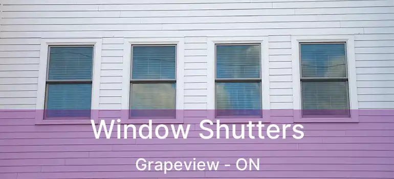  Window Shutters Grapeview - ON