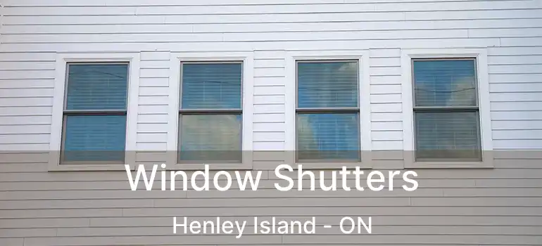  Window Shutters Henley Island - ON