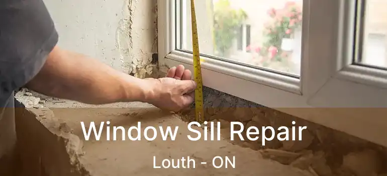 Window Sill Repair Louth - ON