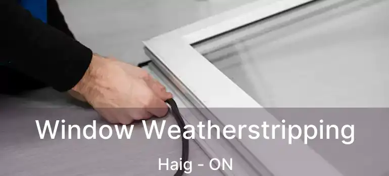 Window Weatherstripping Haig - ON
