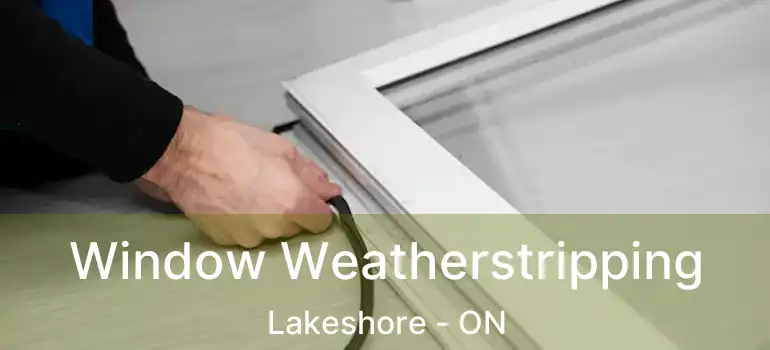 Window Weatherstripping Lakeshore - ON